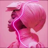 KARE Design Tableau encadré LED Pink Woman 80x80cm> Accessoires
