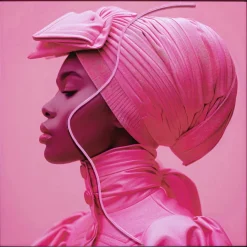 KARE Design Tableau encadré LED Pink Woman 80x80cm><noscript><img width=