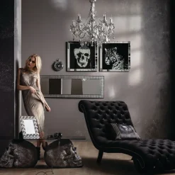 KARE Design Tableau encadré Miroir Leopard 80x80cm><noscript><img width=