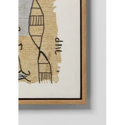 KARE Design Tableau encadré Native Spirals 50x150cm><noscript><img width=