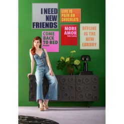 KARE Design Tableau encadré New Friends 80x80cm> Accessoires