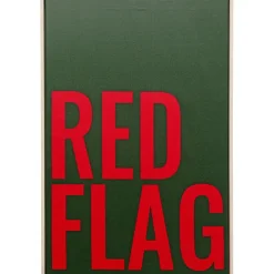 KARE Design Tableau encadré Red Flag 40x60cm> Accessoires