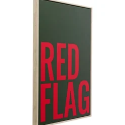 KARE Design Tableau encadré Red Flag 40x60cm><noscript><img width=