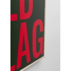 KARE Design Tableau encadré Red Flag 40x60cm><noscript><img width=