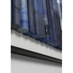 KARE Design Tableau encadré Shadow Skyline bleu 160x60cm><noscript><img width=