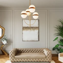 KARE Design Tableau sur toile Abstract Fields 90x120cm><noscript><img width=