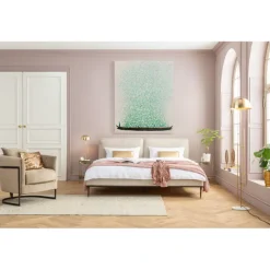 KARE Design Tableau sur toile Flower Boat beige vert 120x160cm> Accessoires