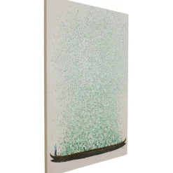 KARE Design Tableau sur toile Flower Boat beige vert 120x160cm><noscript><img width=