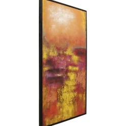 KARE Design Tableau sur toile Jardin rouge 125x215cm> Accessoires