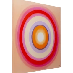 KARE Design Tableau sur toile Tendency Circle rose 120x120cm><noscript><img width=