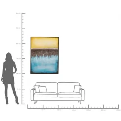 KARE Design Tableau sur toile Vista bleu 90x120cm><noscript><img width=