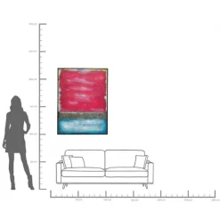 KARE Design Tableau sur toile Vista rouge 90x120cm><noscript><img width=