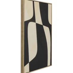 KARE Design Tableau sur toîle Classic Shape Blacky 60x90cm><noscript><img width=