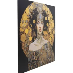 KARE Design Tableau verre Art Nouveau Lady 3D 120x120cm> Accessoires