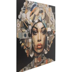 KARE Design Tableau verre 3D Art Geo Women 120x120cm> Accessoires