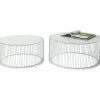 KARE Design Tables basses Wire blanches (set de 2)> Meubles