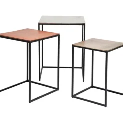 KARE Design Tables d appoint Loft Square Vintage (jeu de 3) 41><noscript><img width=