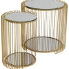 KARE Design Tables d appoint Wire Double laiton (2/Set)> Meubles