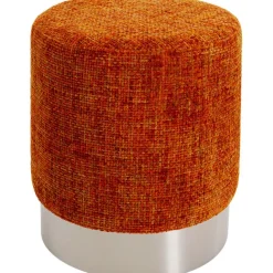 KARE Design Tabouret Berry High silver orange Ø39cm> Meubles