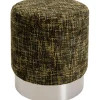 KARE Design Tabouret Berry High Silver vert Ø39cm> Meubles