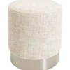 KARE Design Tabouret Berry High silver beige Ø39cm> Meubles