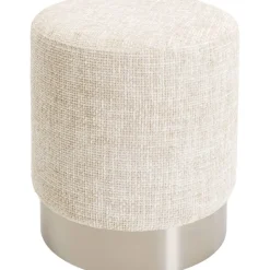 KARE Design Tabouret Berry High silver beige Ø39cm> Meubles