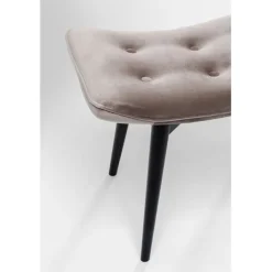 KARE Design Tabouret Black Vicky velours gris 46x59cm><noscript><img width=