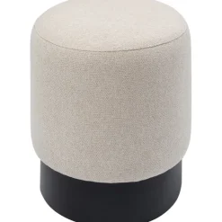 KARE Design Tabouret Cherry crème-noir Ø36cm> Meubles