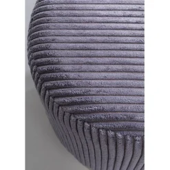 KARE Design Tabouret Cherry Grey velours cotelé laiton Ø35cm><noscript><img width=