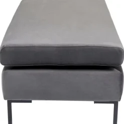 KARE Design Tabouret Gianni velours gris noir><noscript><img width=