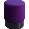 KARE Design Tabouret Jody violet - Mesh noir Ø35cm> Meubles