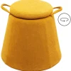 KARE Design Tabouret Thimble  jaune Ø51cm> Meubles