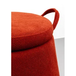 KARE Design Tabouret Thimble rouge Ø51cm><noscript><img width=