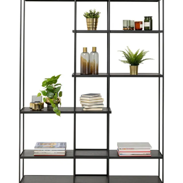KARE Design Étagère Oslo noir 150x200cm> Meubles