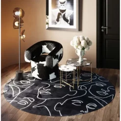 KARE Design Tapis Art Faces Ø250cm> Accessoires