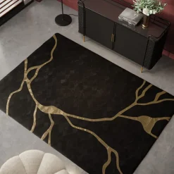 KARE Design Tapis Fulmine noir 170x240cm> Accessoires