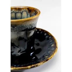KARE Design Tasse à espresso Lio bleu nuit (2-parts)><noscript><img width=