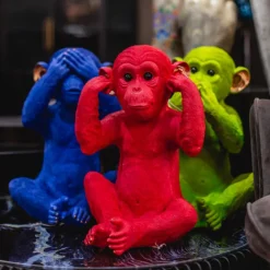 KARE Design Tirelire Monkey Iwazaru citron vert><noscript><img width=