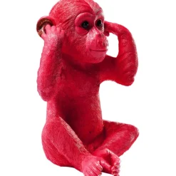 KARE Design Tirelire Monkey Kikazaru rouge><noscript><img width=
