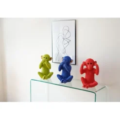 KARE Design Tirelire Monkey Kikazaru rouge><noscript><img width=