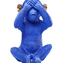 KARE Design Tirelire Monkey Mizaru bleu> Accessoires