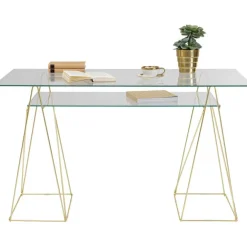 KARE Design Tréteaux - bureau Polar laiton (set de 2)> Meubles
