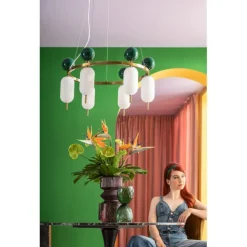 KARE Design Vase Duetto vert 25cm> Accessoires