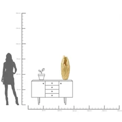 KARE Design Vase Feathers doré 80><noscript><img width=