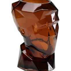 KARE Design Vase Prisma Face marron 30cm> Accessoires