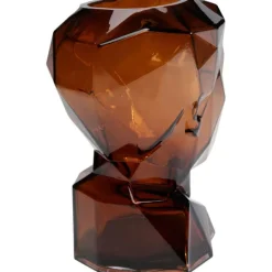 KARE Design Vase Prisma Face marron 30cm><noscript><img width=