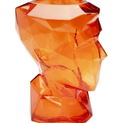 KARE Design Vase Prisma Face orange 30cm> Accessoires
