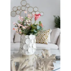 KARE Design Vase Sunflowers blanc 30cm> Accessoires